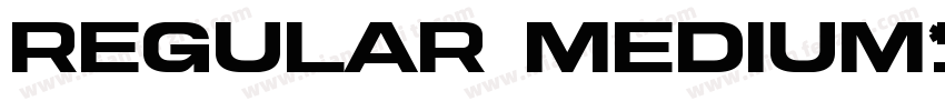 Regular Medium字体转换